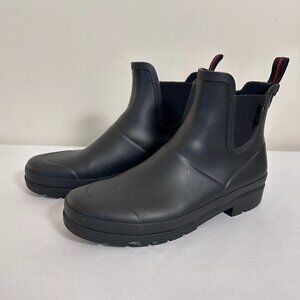 Tretorn Lina Rain Boots Black Chelsea Waterproof Size 9